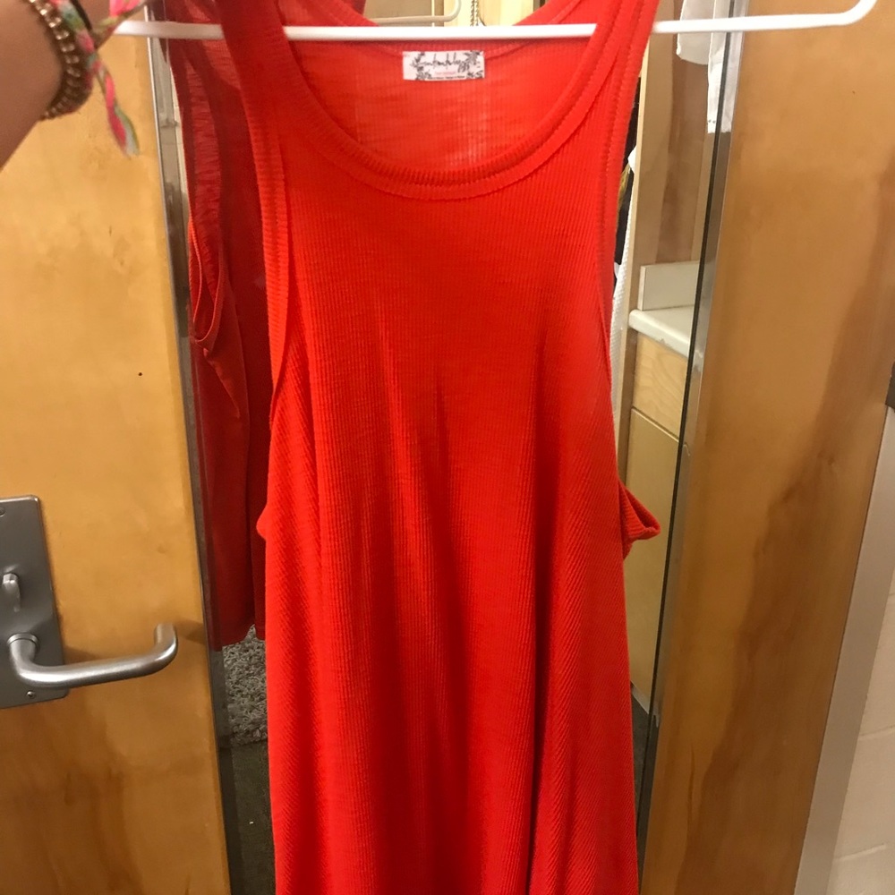 free people orange tank